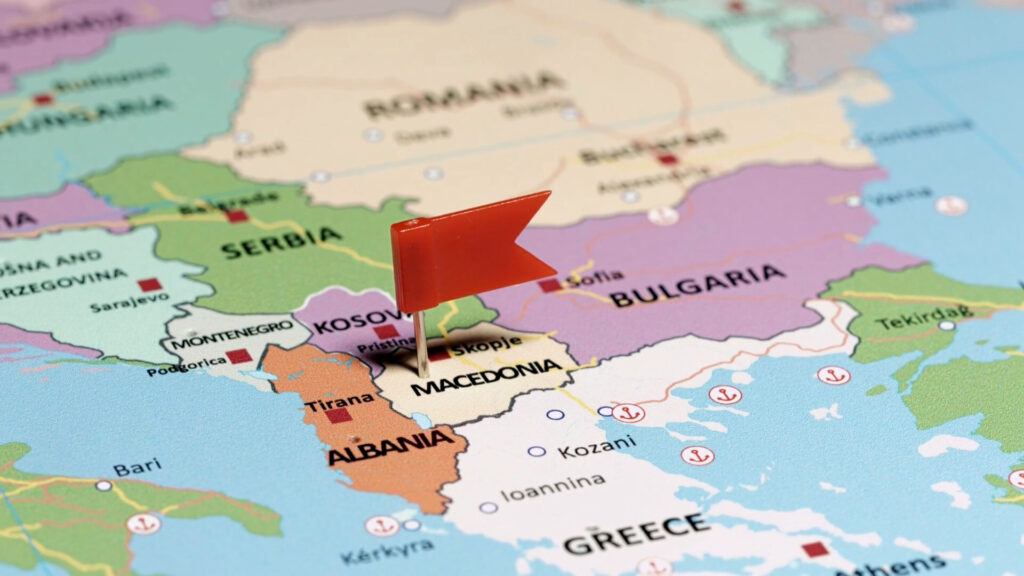 Wirtschaft Mazedonien, Landkarte