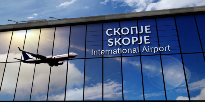 Flughafen Skopje in Mazedonien