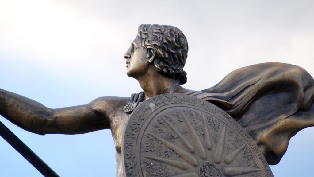Statur von König Alexander der Große in Mazedonien